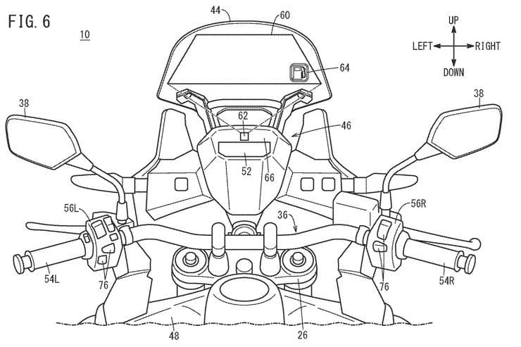 Honda developing touchscreen head-up display for bikes