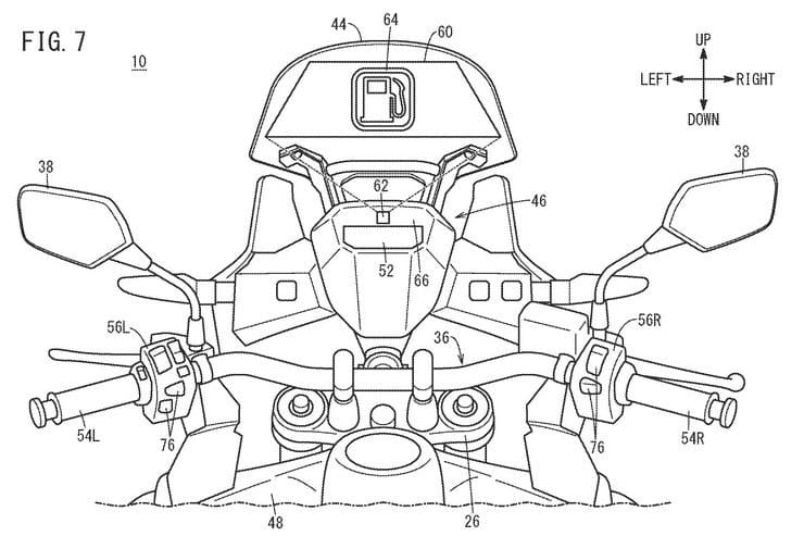 Honda developing touchscreen head-up display for bikes