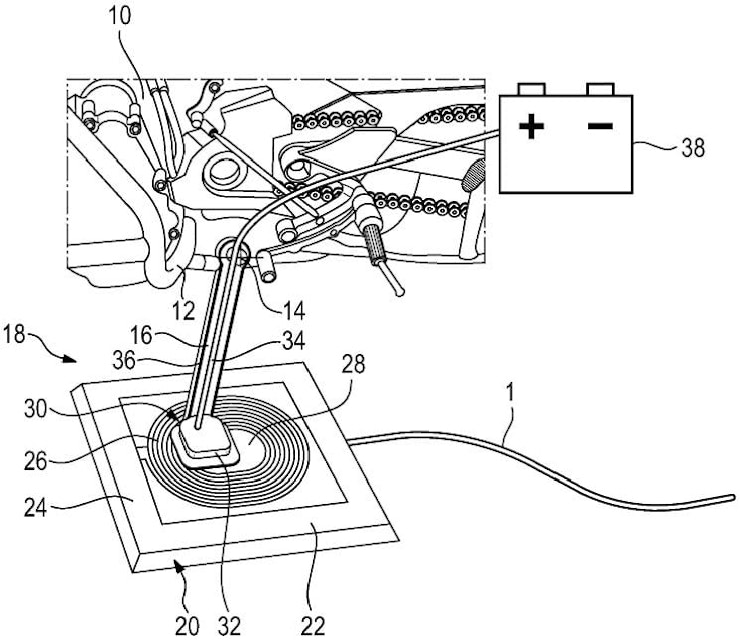 Wireless charging for future BMW electric bike