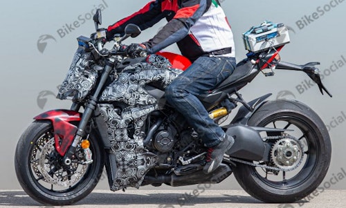 Ducati Streetfigher V4 spied in production form