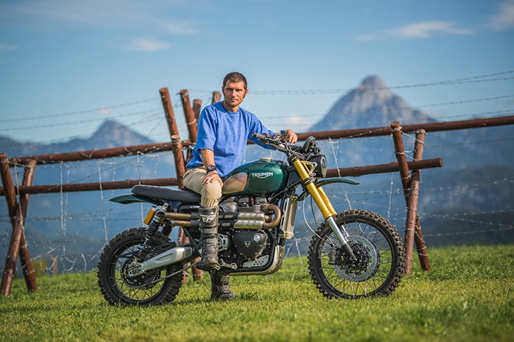 Guy Martin attempts famous Steve McQueen jump on TV