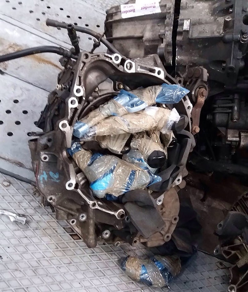 Delays for travellers after weapons found hidden in motorcycles