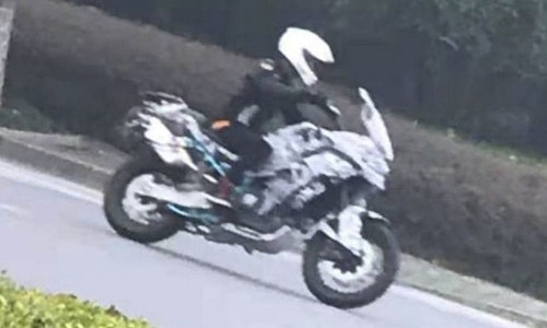 CFMoto 800 adventure bike seen on test