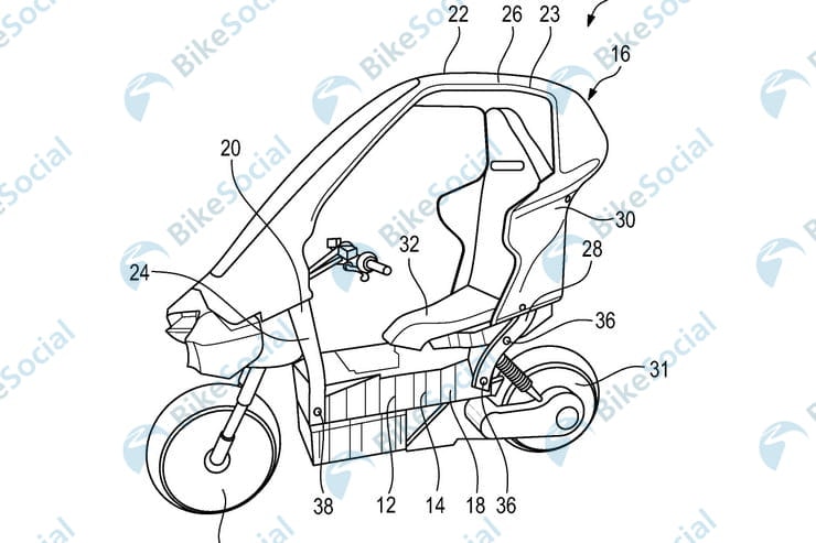 Removable motorcycle safety structure gives BMW design the best of both worlds