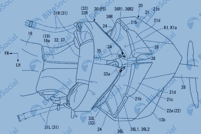 Honda patent shows unusual tail-end treatment to reduce drag and gain downforce