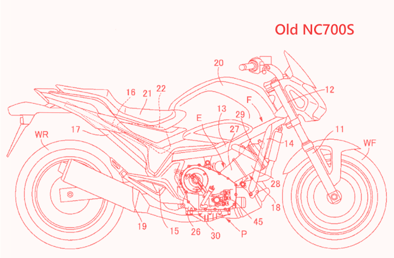 Patents point at complete redesign for future Honda NC750