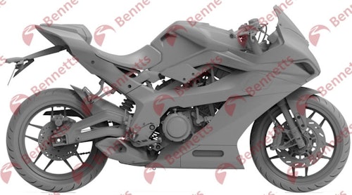 Scoop: Benda VTR-300 Turbo V-twin designs revealed