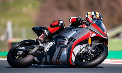 Watch Ducati MotoE electric sportsbike in action | BikeSocial