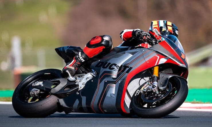 Watch Ducati MotoE electric sportsbike in action | BikeSocial
