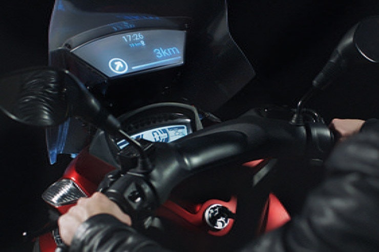 Message and calls displayed on the special smart windscreen