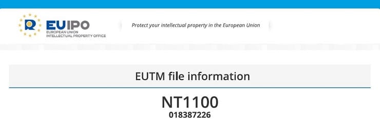 NT1100 trademark application