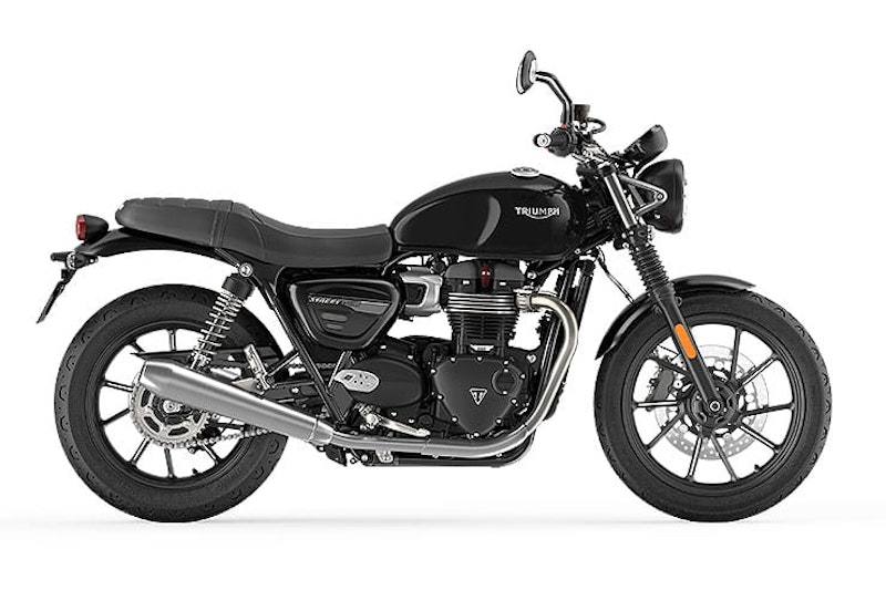2021 Triumph Bonneville Street Twin and Gold Line details