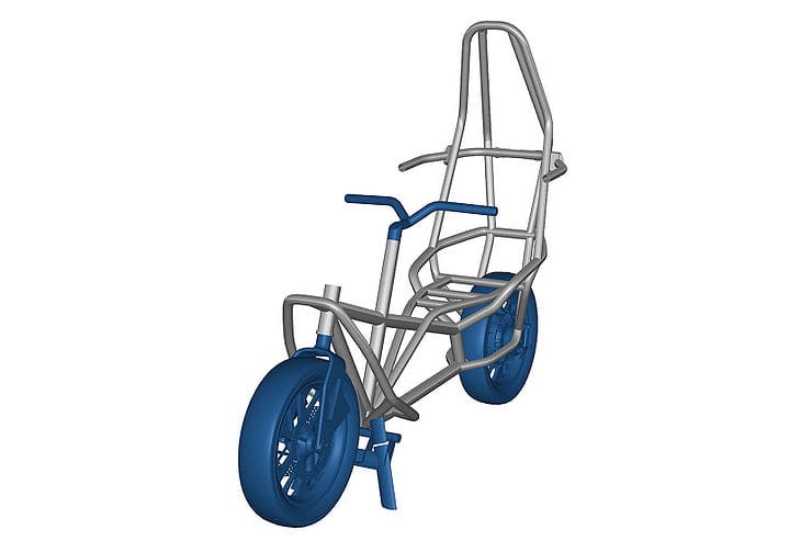 Newly registered designs show BMW safety scooter frame_01