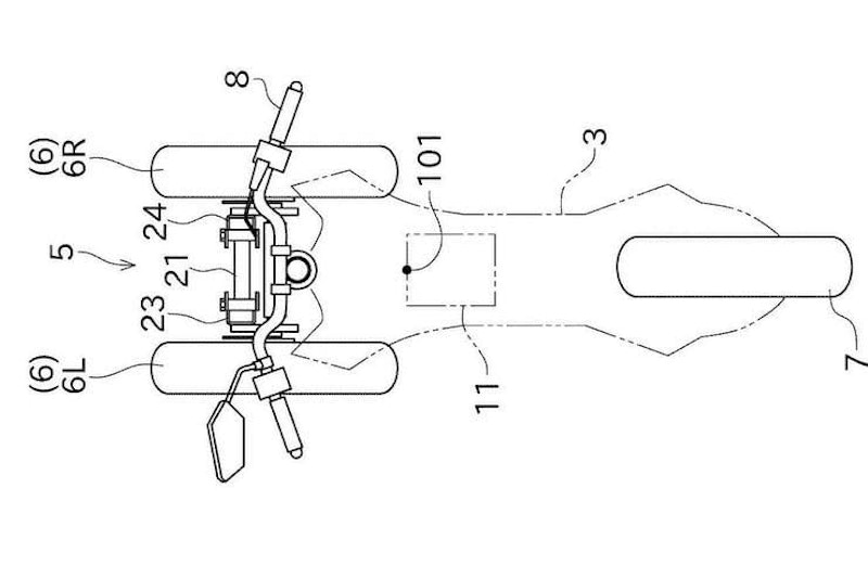 Kawasaki tilting three wheeler (8)