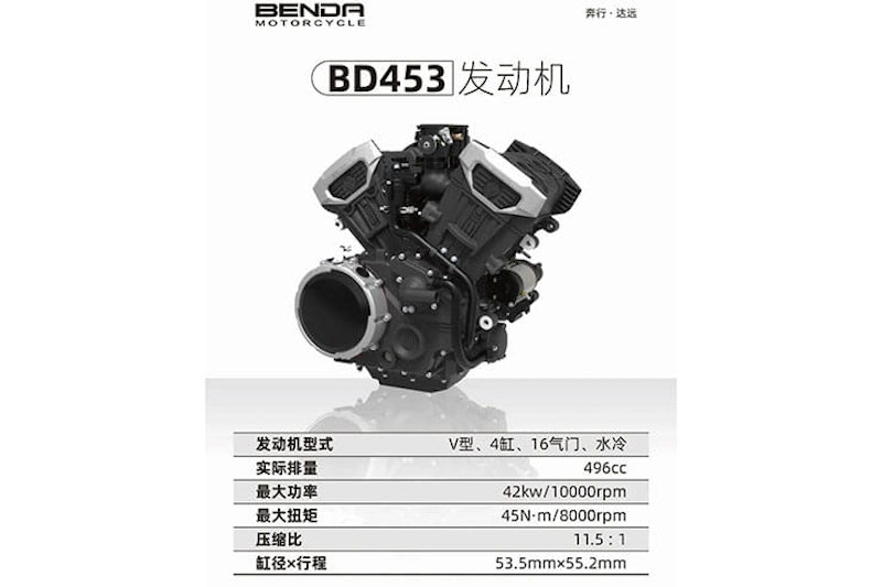 Chinas first Benda V4 bike engines_04