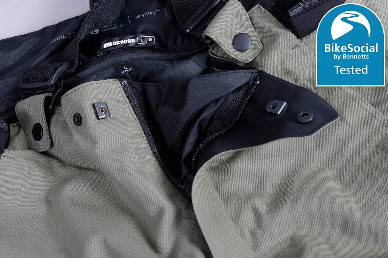 Oxford Herren Mondial 2.0 Dry2Dry Motorradhose – Wasserdicht, CE-Level 2, Mit Protektoren