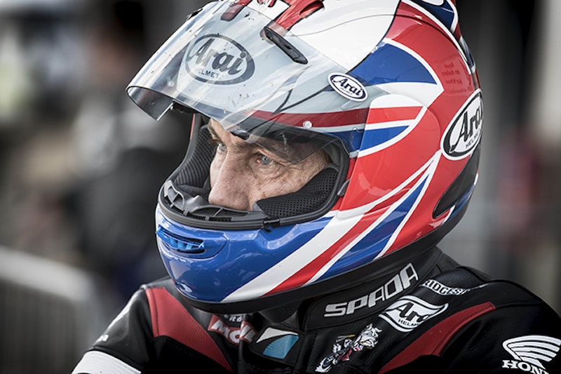 Ron Haslam. Those eyes are still faster than we will ever be.