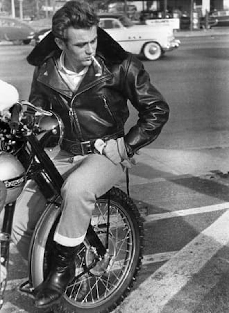 The last bike he bought was a TR5 Trophy