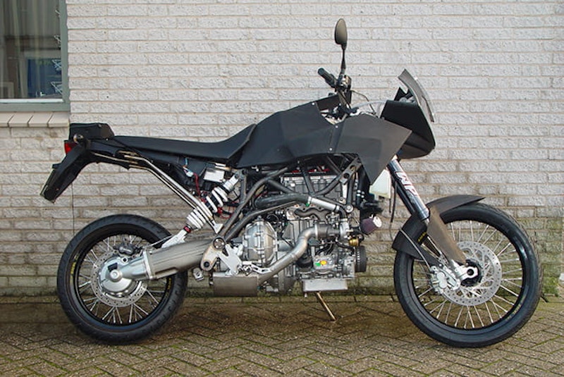 Prototype Track T-800, with Smart car diesel engine, CVT transmission and BMW shaft drive