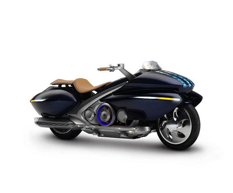 The electric motor and petrol engine hybrid Gen Ryu prototype from Yamaha