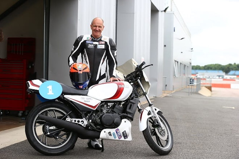 Niall Mackenzie before his first tentative laps on the freshly restored LC.