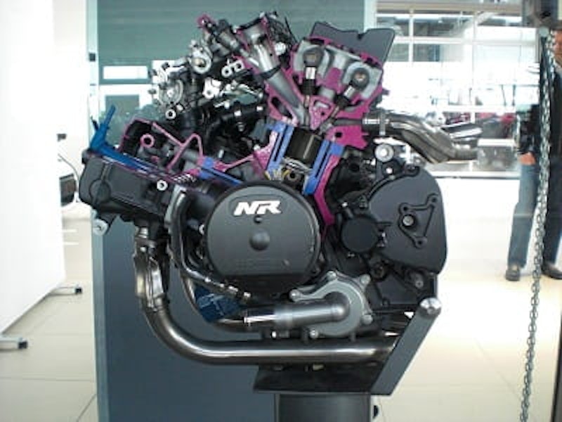 NR750's V4 motor is one of the creamiest, smoothest engines ever produced, even today.