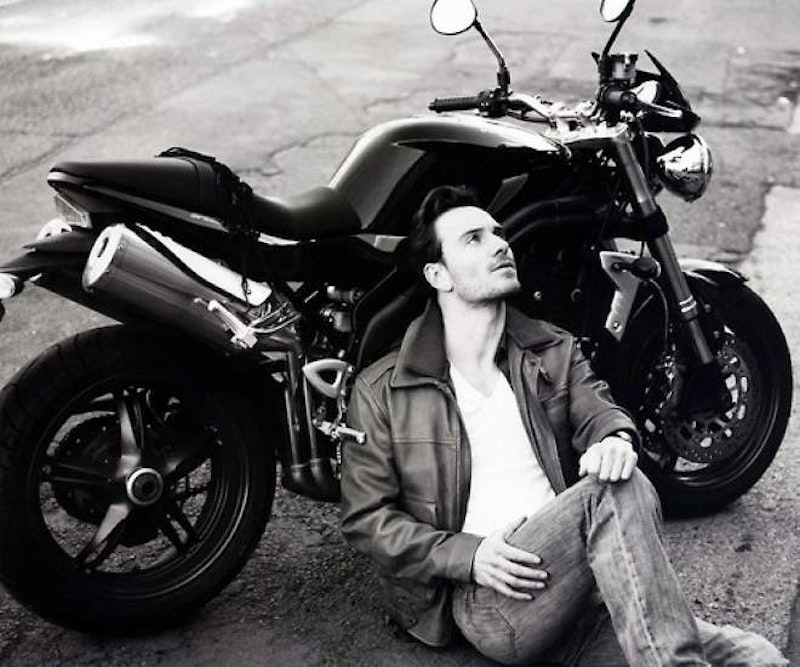 Life-long biker Michael Fassbender