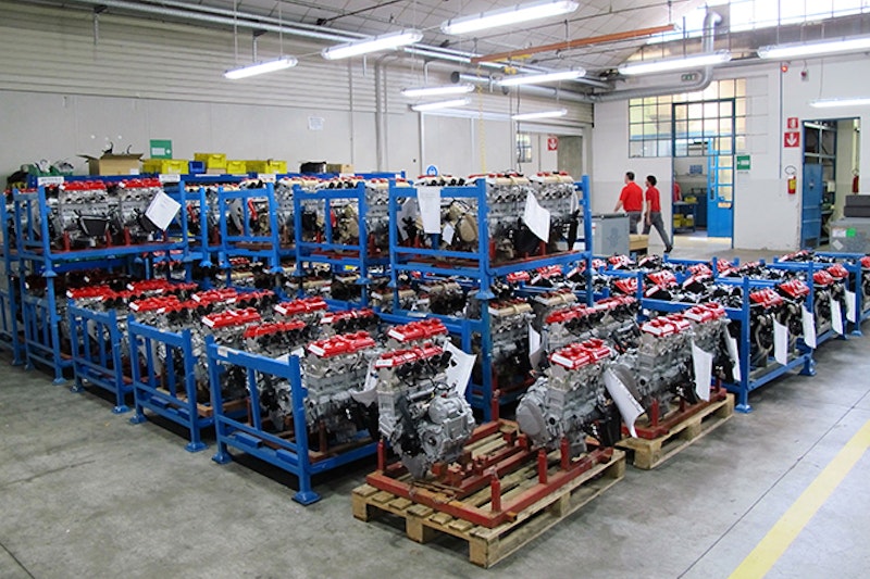 1000cc F4 engines waiting for their homes