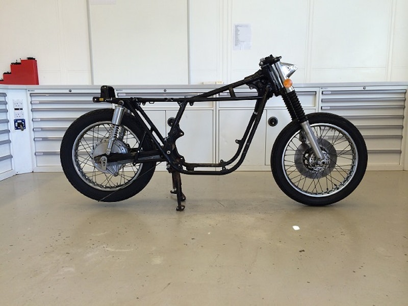 The IDP Moto team got to work within minutes of the bike being uncrated!