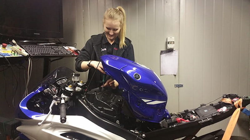 Bike and bike racing fan, Amy Cosford