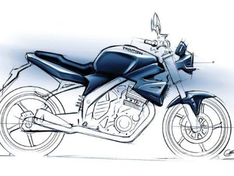Artist impression of the 250cc Triumph