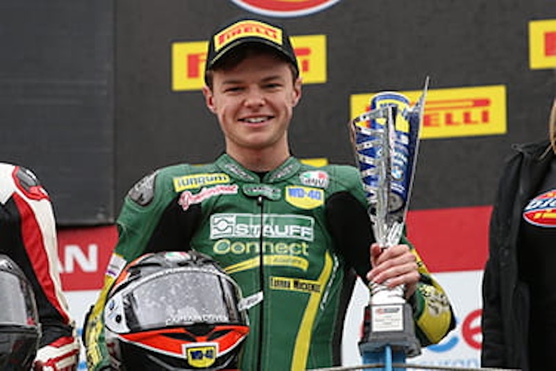 Taz on the podium at Assen