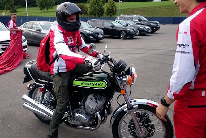 The four-time World Champion is into his classic bikes
