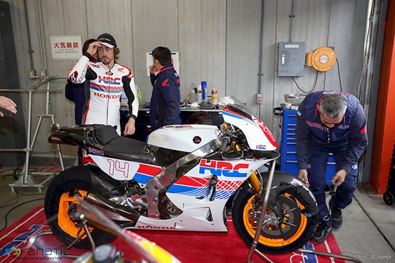 Alonso put some laps in at Motegi on an RCV