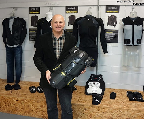 Knox founder Geoff Travell with his son Aaron who is an integral part of the family business.