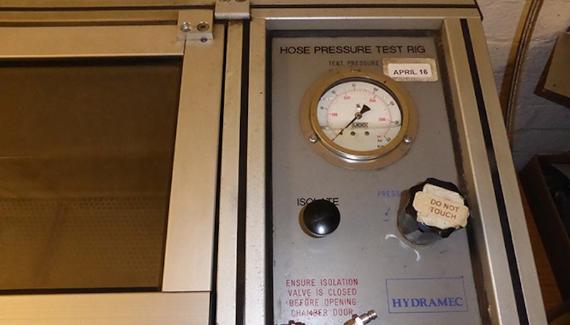 Pressure testing up to 10,000psi