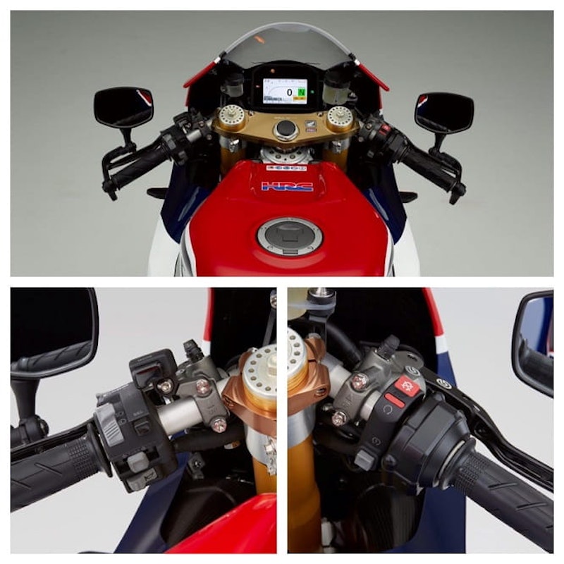 Dash is full colour and features settings for traction control and power modes.