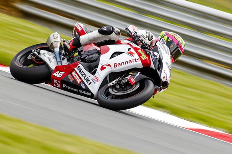 Tommy Bridewell on the Bennetts Suzuki BSB machine
