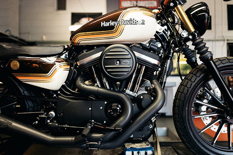 Shaw Harley showing their wares.