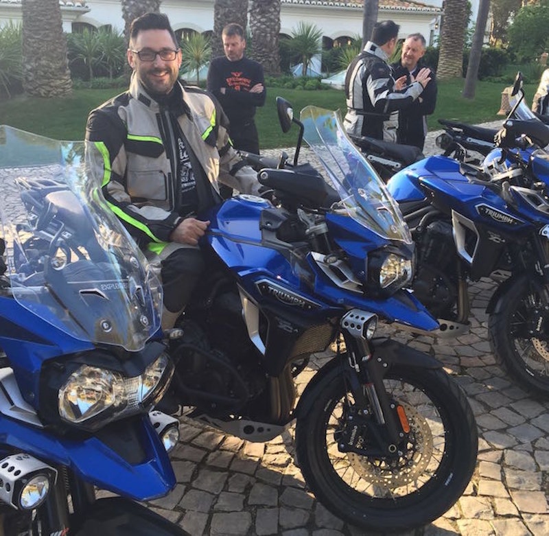 Marc Potter on Triumph's Explorer