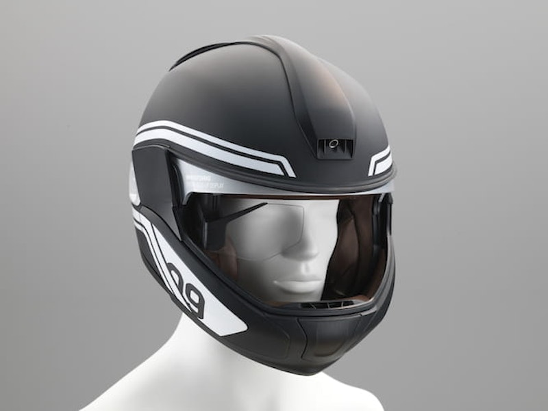 BMW are planning a heads-up display helmet
