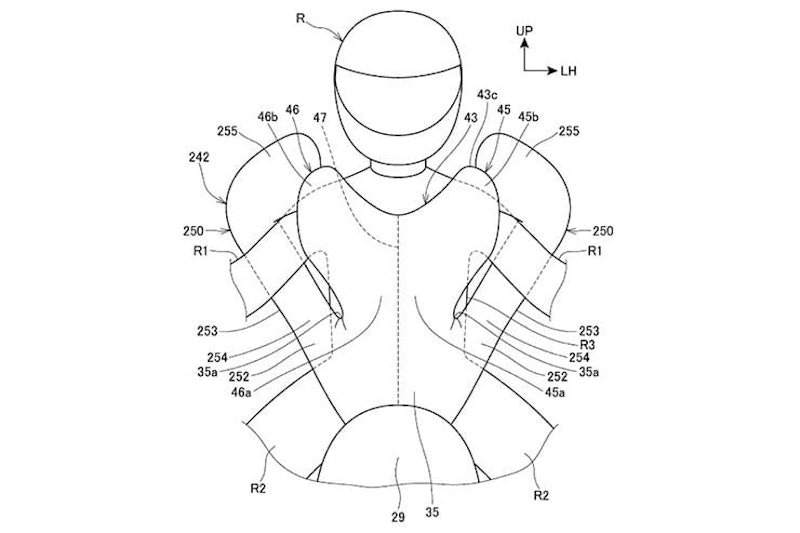 Honda working on innovative motorcycle airbags_05