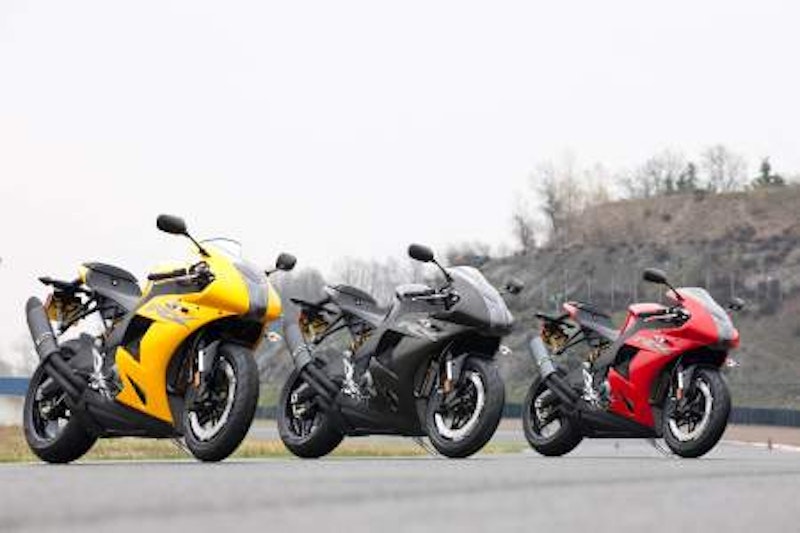 The EBR's extensive colour range