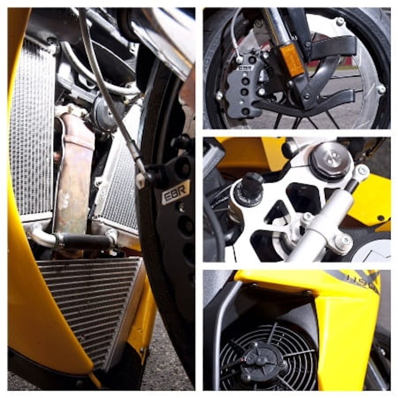 Up close to the EBR's intricate bits