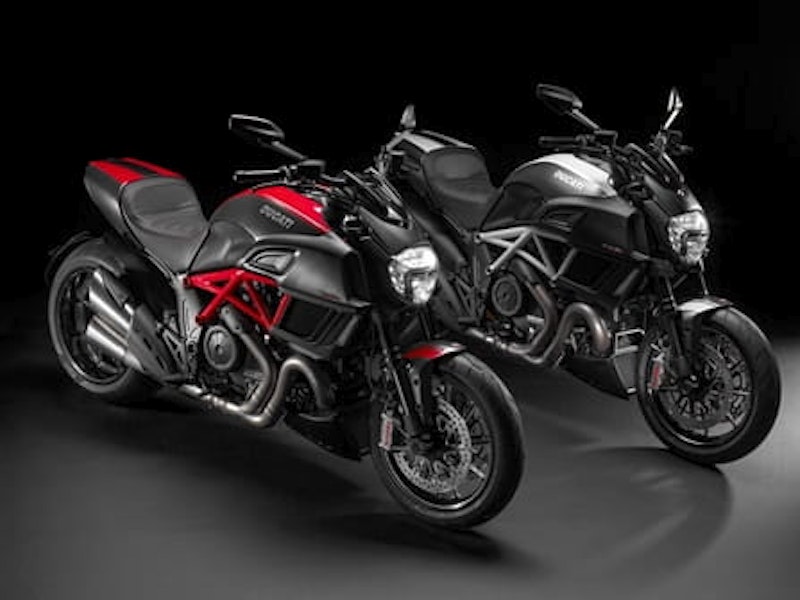 Diavel Carbon; available in two colour combinations