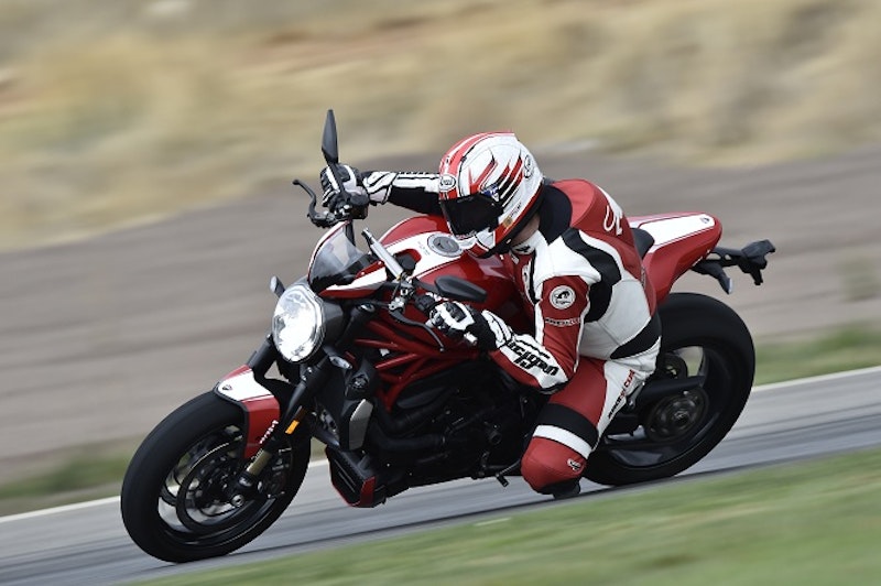 Lean angles of up to 50 degrees said Ducati