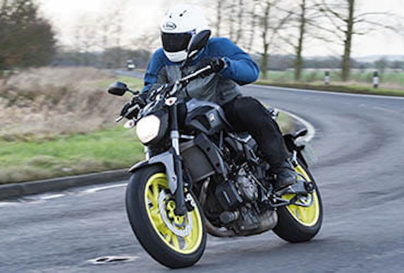 Jon Urry on Yamaha MT-07