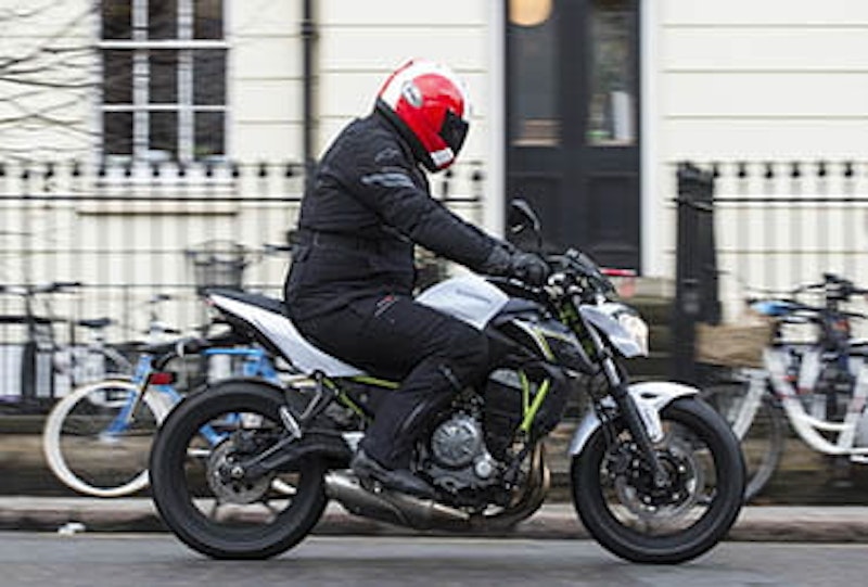 Phil West on Kawasaki Z650