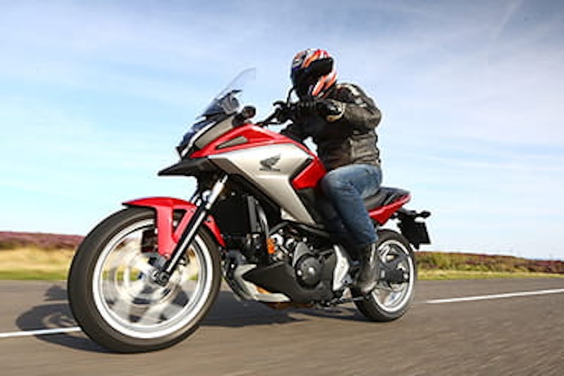Honda NC750X flys by