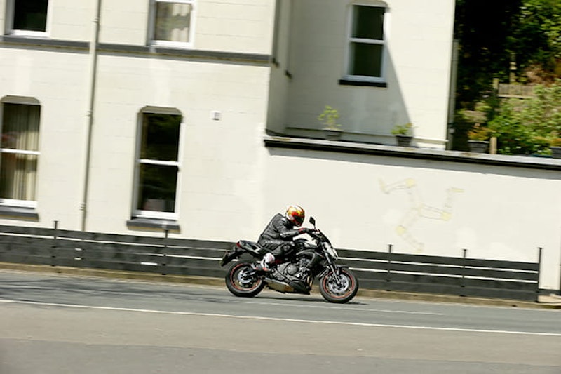Potter on the Kwaker at Glen Helen on the Isle of Man TT Mountain Course